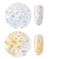 UV-Farbwechsel-Glitzerpulver Photochromer Glitzer für Nail-Art-Ornamente